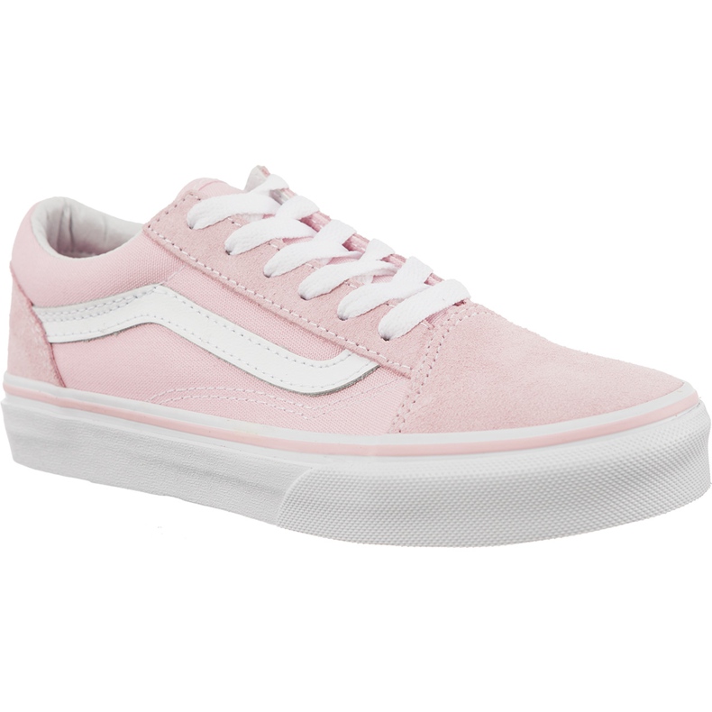 Vans Lona velha de camurça Skool Q7K Chalk Pink True White rosa