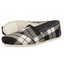 Toms Plaid womens Classic Alpargata 926 preto cinza