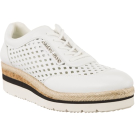 Armani Jeans Tecido Scarpa Allacciata 7P555 00010 branco