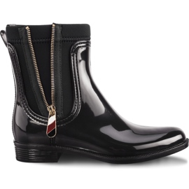 Tommy Hilfiger Botas de chuva Material Mix 990 Black preto