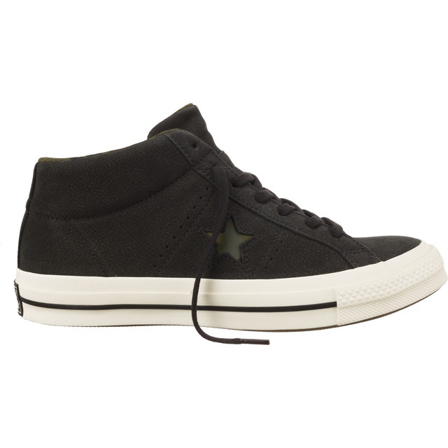 Converse 159747 Uma estrela utilitário Camo Mid Black Egret Herbal preto