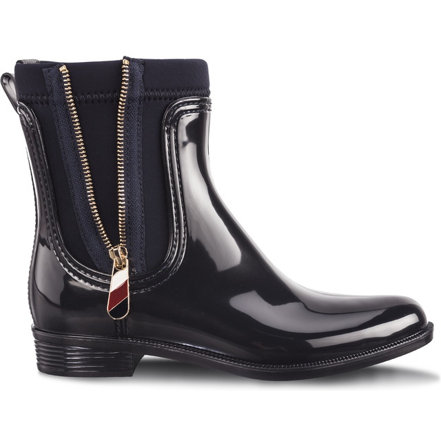Tommy Hilfiger Botas de chuva Material Mix 403 Midnight azul multicolorido azul marinho
