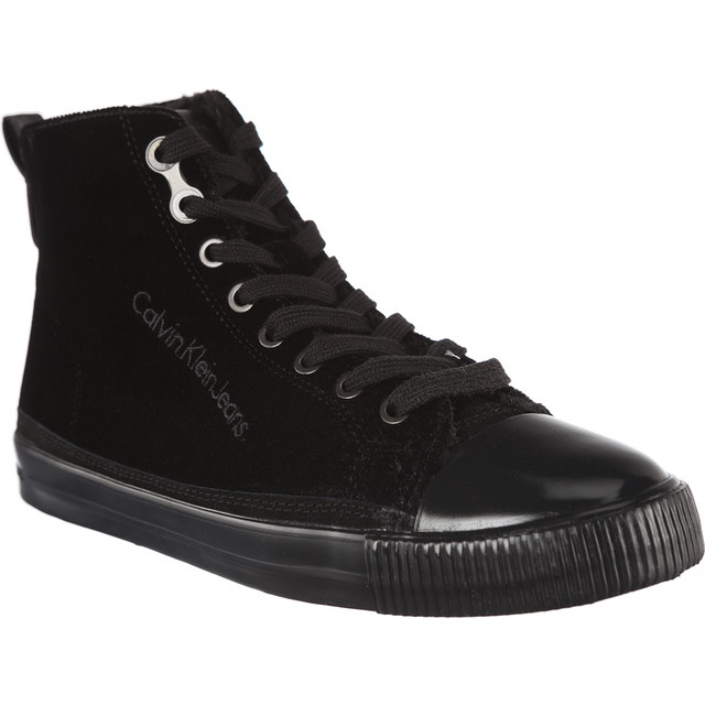 Calça jeans Calvin Klein Debby Velvet Blk preto