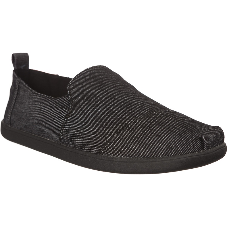 Toms Denim Men Desconstruído Alpargata 9874 preto