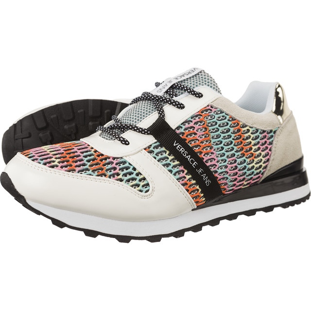 Sapatilha Versace Jeans Donna Dis D1 MD7 cinza multicolorido