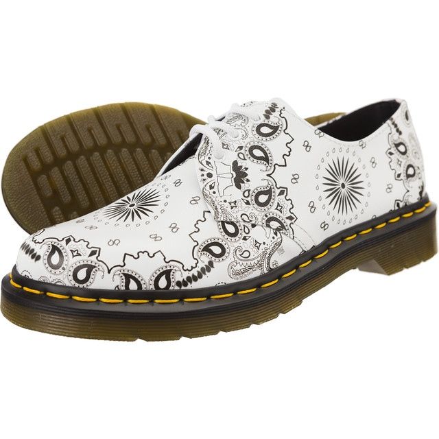 Dr. Martens Dr.martens 1461 White Black Bandana Backhand