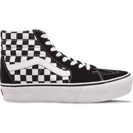 Vans Tabuleiro de damas Sk8 Hi Platform 2 Qxh True White branco preto
