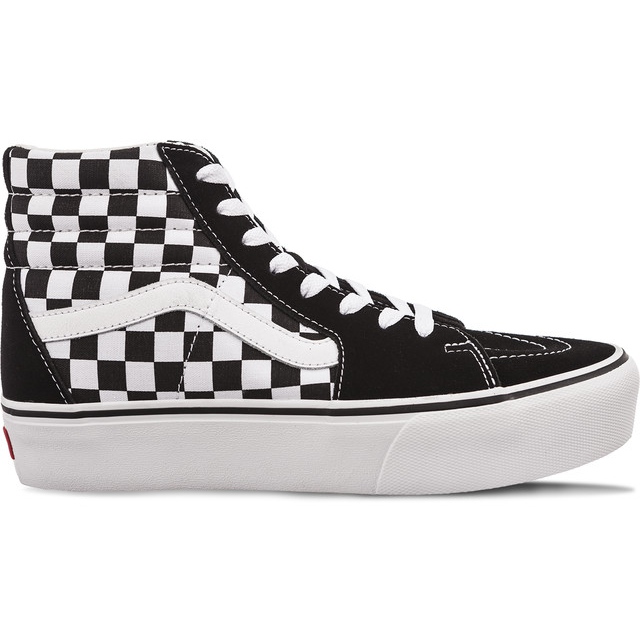 Vans Tabuleiro de damas Sk8 Hi Platform 2 Qxh True White branco preto