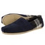 Toms Camurça Xadrez Mens Classic Alpargata 208 azul marinho