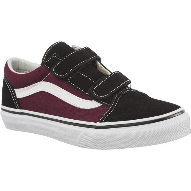 Vans Pop Velha Skool V Q7J Black Og Borgonha multicolorido