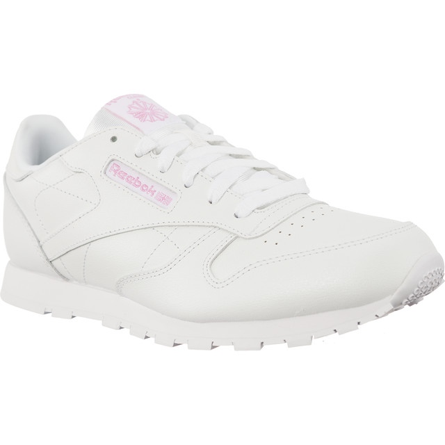 Reebok Couro Metálico Clássico Branco