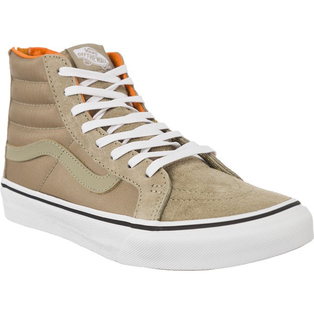 Vans Furgões SK8-HI Slim Zip OC8 bege