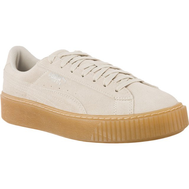 Puma Plataforma de camurça Jewel Whisper White Whisper White branco
