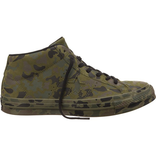 Converse 159746 Uma Estrela Utility Camo Mid preto verde