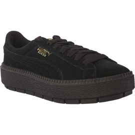 Rastreio da Plataforma Puma Suede preto