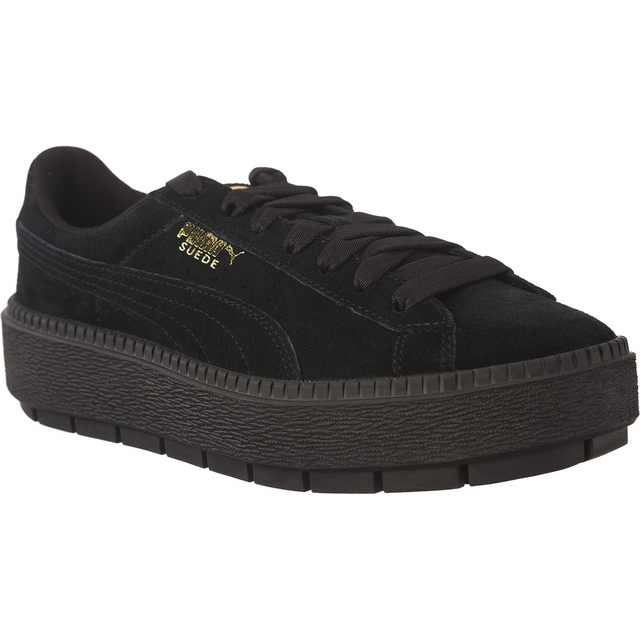 Rastreio da Plataforma Puma Suede preto