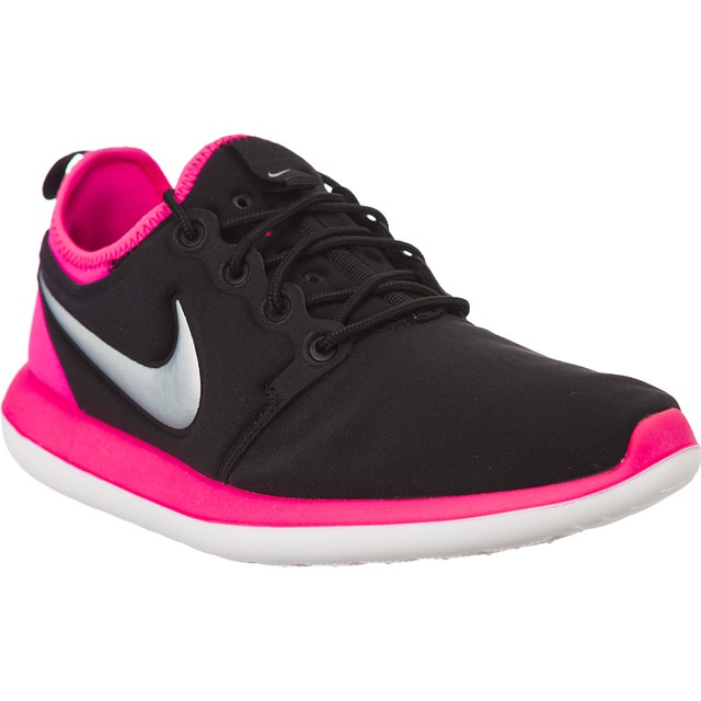 Nike Roshe dois Gs 001 preto cinza rosa