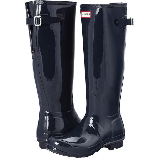 Hunter Marinha de brilho ajustável traseira original azul marinho