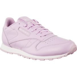 Reebok Couro Clássico Metálico Moonglow Branco tolet