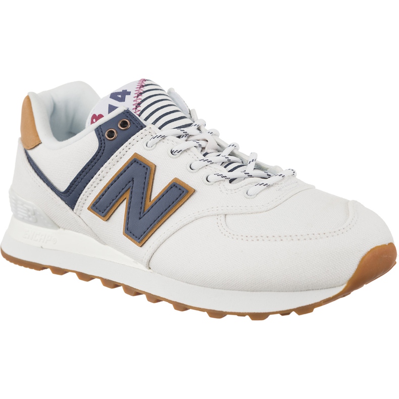 New Balance Wl574sye branco com vintage índigo mar escape