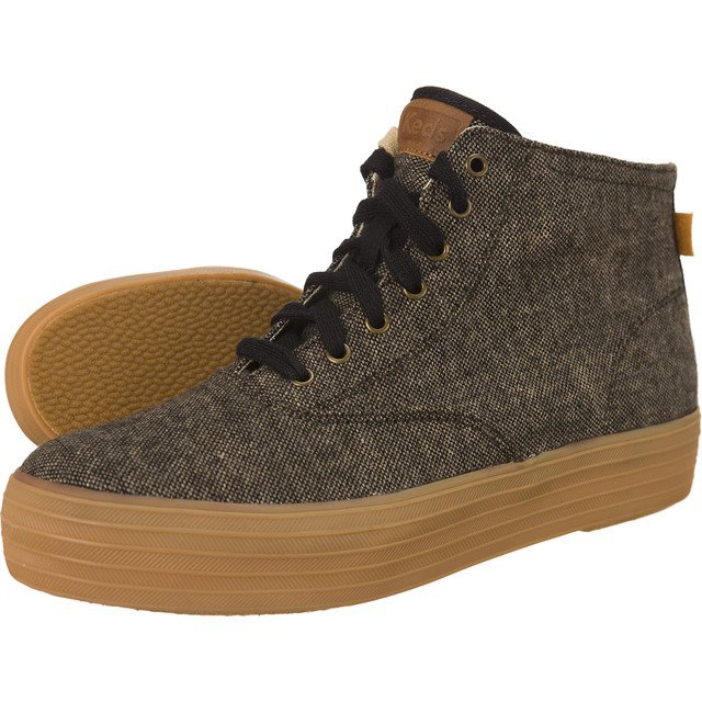 Keds Triple Hi Slub Tweed 787 castanho