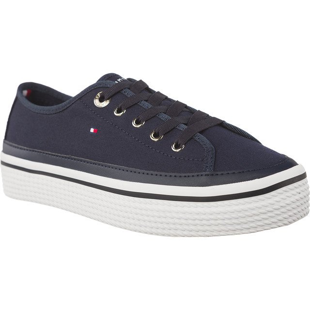 Tommy Hilfiger Corporate Flatform Sneaker azul