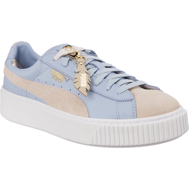 Puma Cesta Plataforma Coachella Wns Fm Prata Peônia Cashmere Azul castanho multicolorido