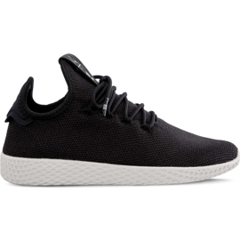 Adidas Pharrell Williams Tênis Hu 056 Núcleo Negro Núcleo Preto Giz Branco Adidas Pharrell Williams Tênis Hu 056 Núcleo Negro Núcleo Preto Giz Branco