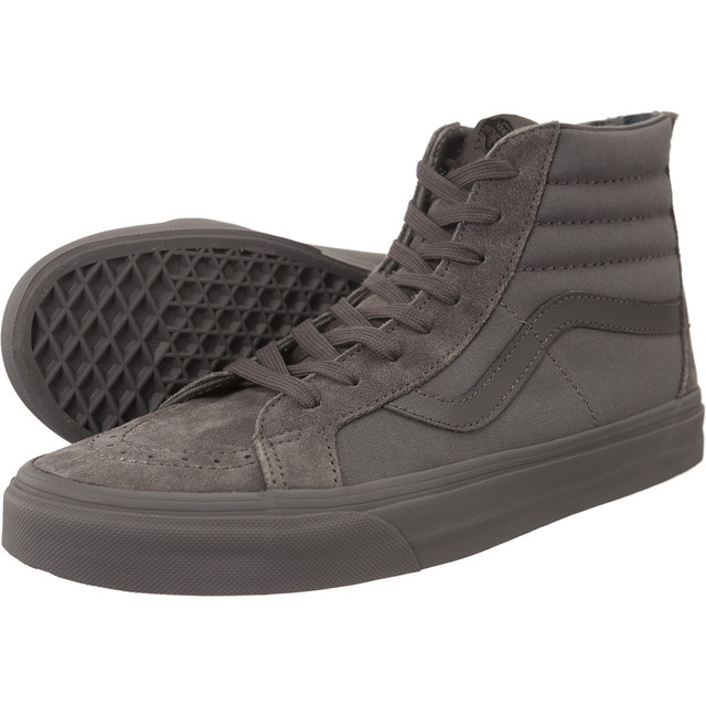 Vans SK8-Hi Reedição Zip Jux cinza