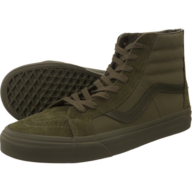 Vans SK8-Hi Reedição Zip Juv verde