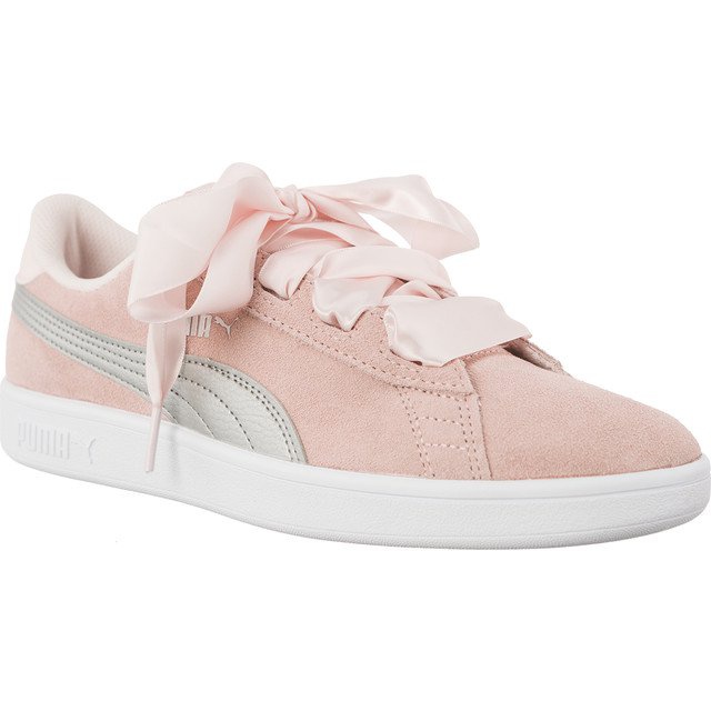 Puma Smash V2 Ribbon cinza rosa