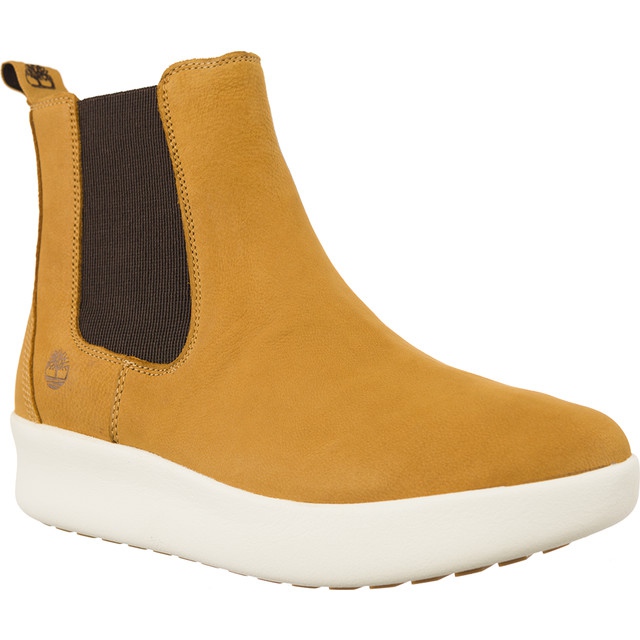 Timberland Parque de Berlim Dbl Gore Chelsea Spruce amarelo Nubuck laranja