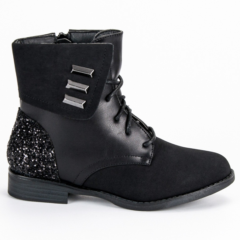 Vinceza Botas infantis elegantes preto