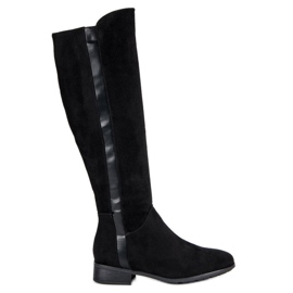 Filippo Botas de camurça femininas preto