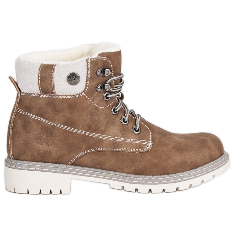 Filippo Botas de pele de carneiro castanhas castanho