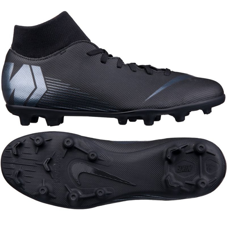 Chuteiras de futebol Nike Mercurial Superfly 6 Club Mg M AH7363-001 preto preto