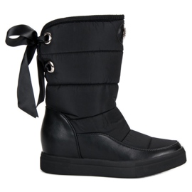 Seastar Botas de neve pretas elegantes preto