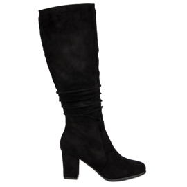 Botas femininas clássicas preto