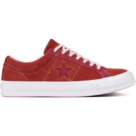 Converse C161613 Pacote de Carnaval de Uma Estrela Esmalte Vermelho Rosa Pop