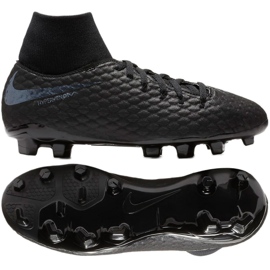 Chuteiras de futebol Nike Hypervenom Phantom 3 Academy Df Fg Jr AH7287-001 preto preto