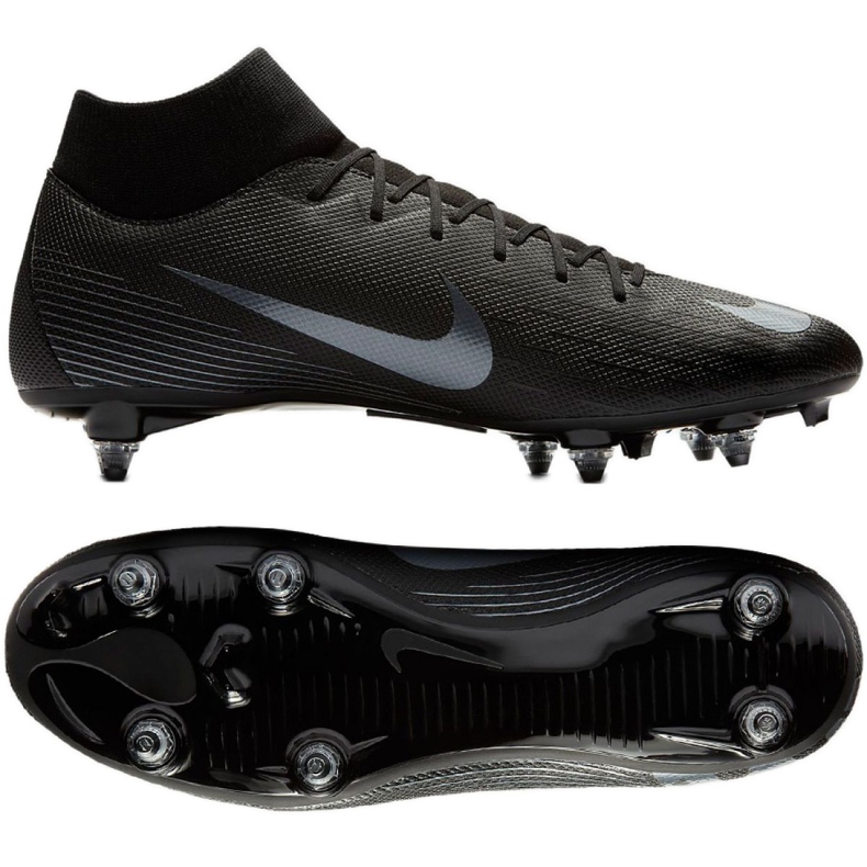 Chuteiras de futebol Nike Mercurial Superfly 6 Academy Sg Pro M AH7364-001 preto preto