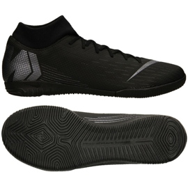 Tênis indoor Nike Merurial Superflyx 6 Academy Ic M AH7369-001 preto preto Tênis indoor Nike Merurial Superflyx 6 Academy Ic M AH7369-001 preto preto