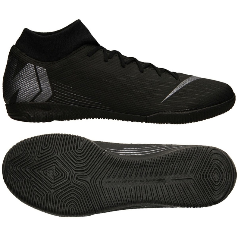 Tênis indoor Nike Merurial Superflyx 6 Academy Ic M AH7369-001 preto preto
