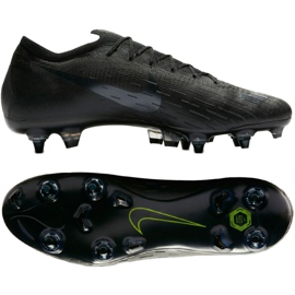 Chuteiras de futebol Nike Mercurial Vapor 12 Elite SG Pro AC AH7381-001 preto