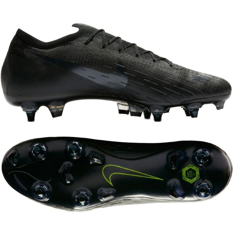 Chuteiras de futebol Nike Mercurial Vapor 12 Elite SG Pro AC AH7381-001 preto