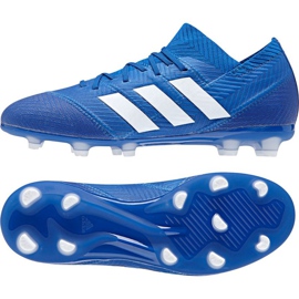 Chuteira Adidas Nemeziz 18.1 FG Jr DB2348 azul Chuteira Adidas Nemeziz 18.1 FG Jr DB2348 azul