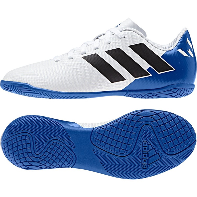 Chuteiras Adidas Nemeziz Messi Tango In Jr DB2398 azul branco Chuteiras Adidas Nemeziz Messi Tango In Jr DB2398 azul branco