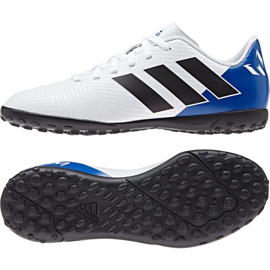 Chuteiras Adidas Nemeziz Messi Tango In Jr DB2401 branco branco