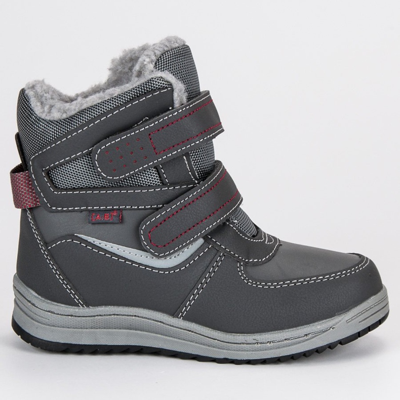 Arrigo Bello Botas de neve de velcro cinza