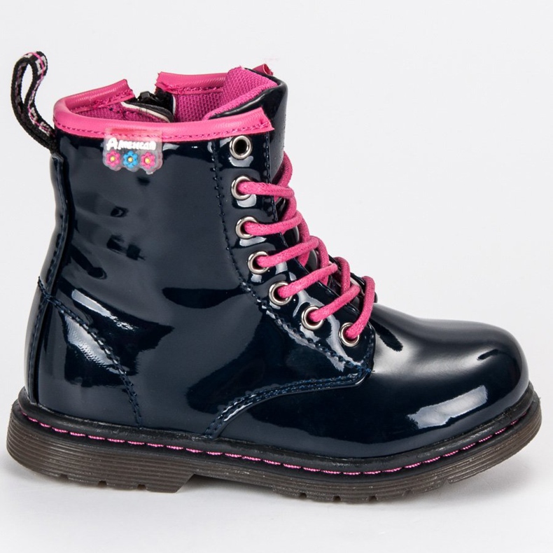 American Club Sapatinhos americanos pintados azul